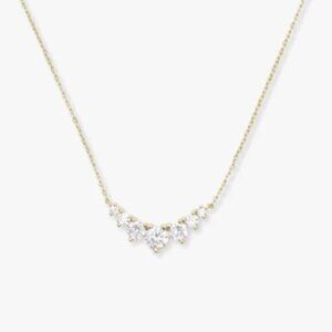 Melinda Maria Not Your Basic Multi Stone Pendant Necklace Gold